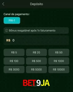 deposits BET9JA